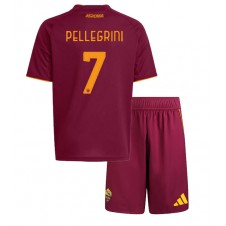 AS Roma Lorenzo Pellegrini #7 Hjemmedraktsett Barn 2025-26 Kortermet (+ korte bukser)